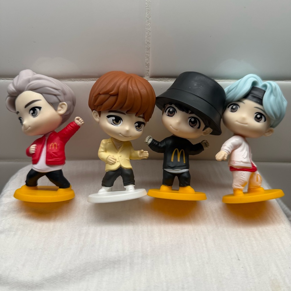 McDonald's Happy Meal Toy Tiny Tan x BTS, RM, SUGA, Jung Kook, Jimin No Box&Card